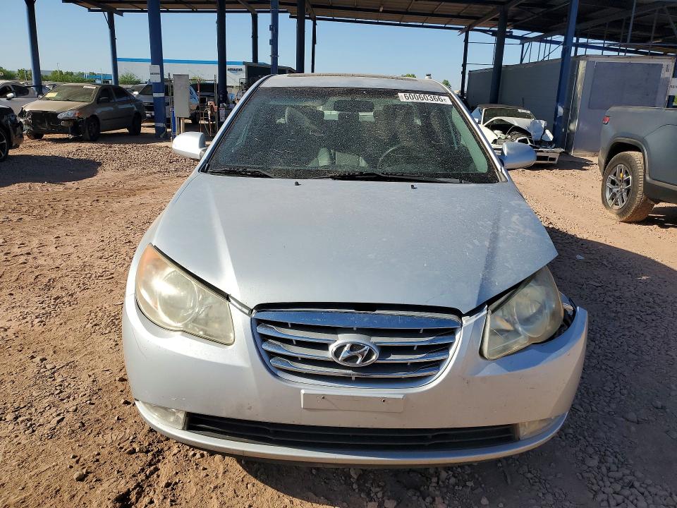 2010 Hyundai Elantra VIN KMHDU4AD8AU070575 COPART salvage auction — FRONT END, AZ - CERT OF TITLE - SALVAGE, sold $900 on 2026-07-16 (photo 5)