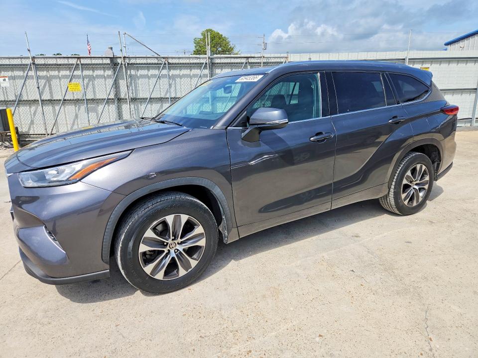 2020 Toyota Highlander VIN 5TDGZRAHXLS007410 COPART salvage auction — NORMAL WEAR, LA - CERTIFICATE OF TITLE, sold $3,300 on 2026-07-24 (photo 1)