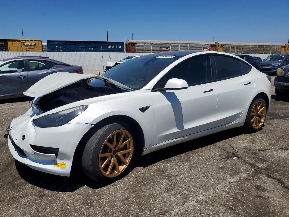 2022 Tesla Model 3 VIN 5YJ3E1EB9NF325978 — COPART salvage auction photo