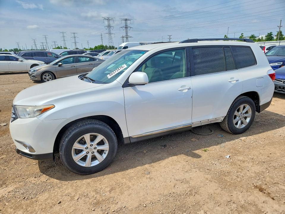 2012 Toyota Highlander VIN 5TDZA3EH3CS019230 COPART salvage auction — SIDE, Il - Certificate Of Title (P), sold $6,200 on 2026-07-28 (photo 1)