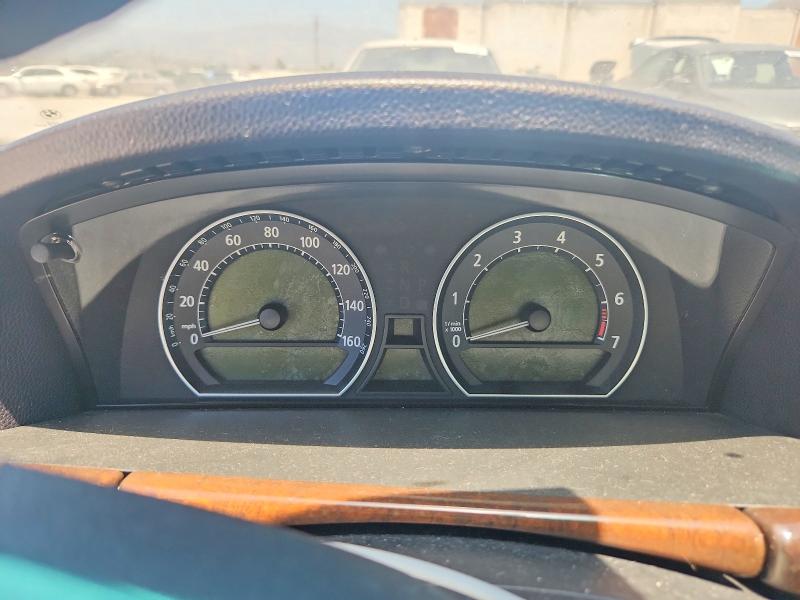 2006 BMW 7 series VIN WBAHL83536DT00145 COPART salvage auction — NORMAL WEAR, CA - DIS/DLR/EXP ONLY CLEAN TITLE, sold $225 on 2026-07-28 (photo 9)