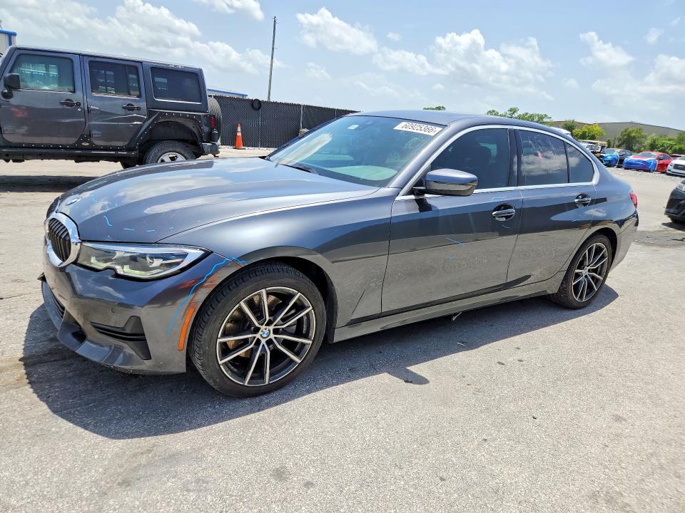 2019 BMW 3er VIN 3MW5R7J56K8B00799 COPART salvage auction — REAR END, Salvage Title, sold $7,200 on 2026-09-01 (photo 1)