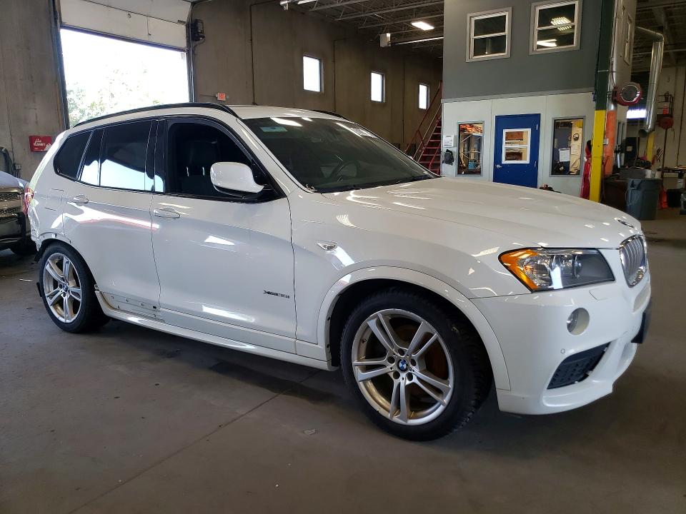2013 BMW X3 VIN 5UXWX7C59DL979851 COPART salvage auction — MECHANICAL, MN - CERT OF TITLE-SALVAGE, sold $600 on 2026-07-28 (photo 4)