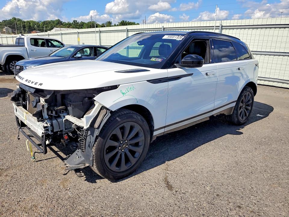 2019 Land rover Range rover velar VIN SALYL2EX0KA236018 COPART salvage auction — FRONT END, Pa - Certificate Of Salvage, sold $3,600 on 2026-07-24 (photo 1)