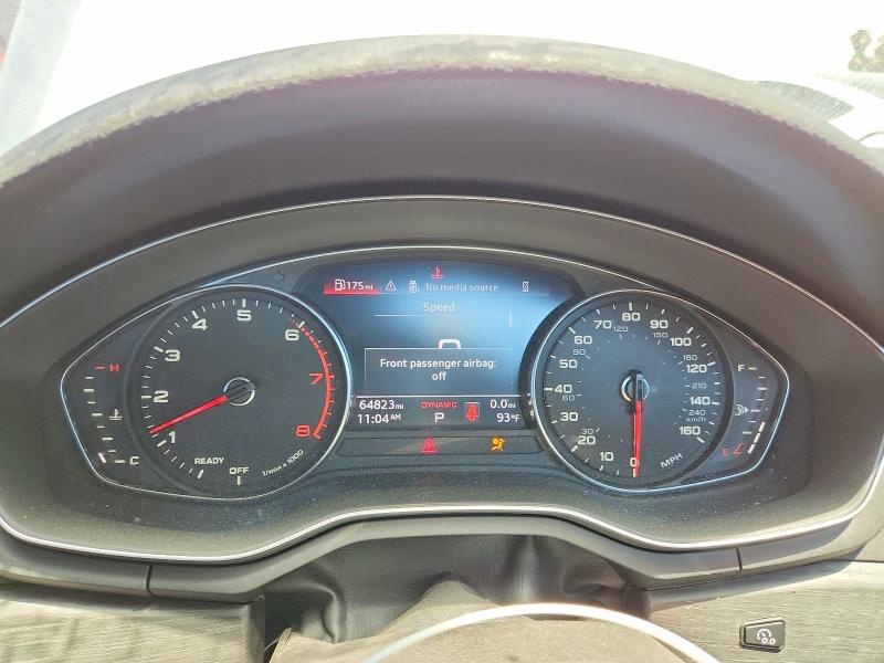2020 Audi A4 VIN WAUGMAF48LN008564 COPART salvage auction — FRONT END, CA - LIEN PAPERS-CLEAN OR AC, sold $3,700 on 2026-07-29 (photo 9)