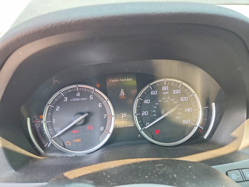 2016 Acura Mdx VIN 5FRYD4H27GB034015 COPART salvage auction — WATER/FLOOD, Co - Salvage, Flood, sold $325 on 2026-07-30 (photo 9)