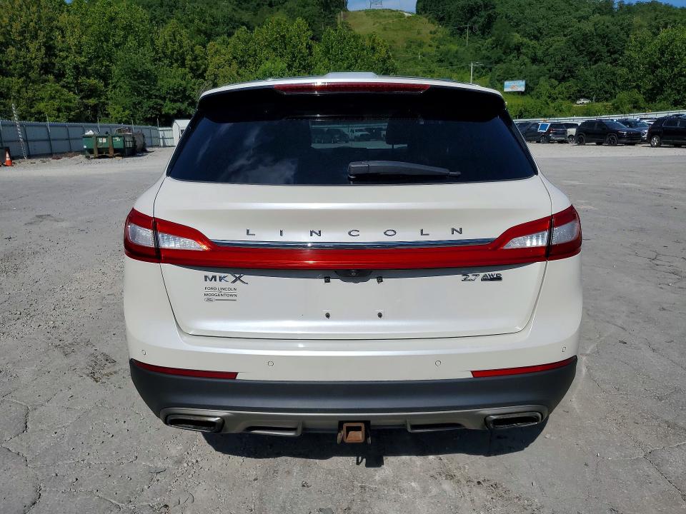 2016 Lincoln Mkx VIN 2LMTJ8LPXGBL49712 COPART salvage auction — FRONT END, Wv - Salvage Certificate, sold $475 on 2026-09-03 (photo 6)
