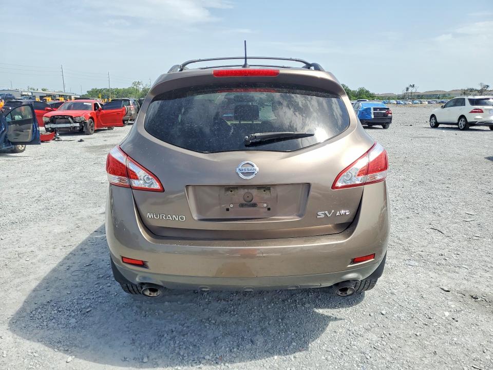 2013 Nissan Murano VIN JN8AZ1MW0DW310493 COPART salvage auction — MINOR DENT/SCRATCHES, Fl - Certificate Of Title (P), sold $550 on 2026-07-31 (photo 6)