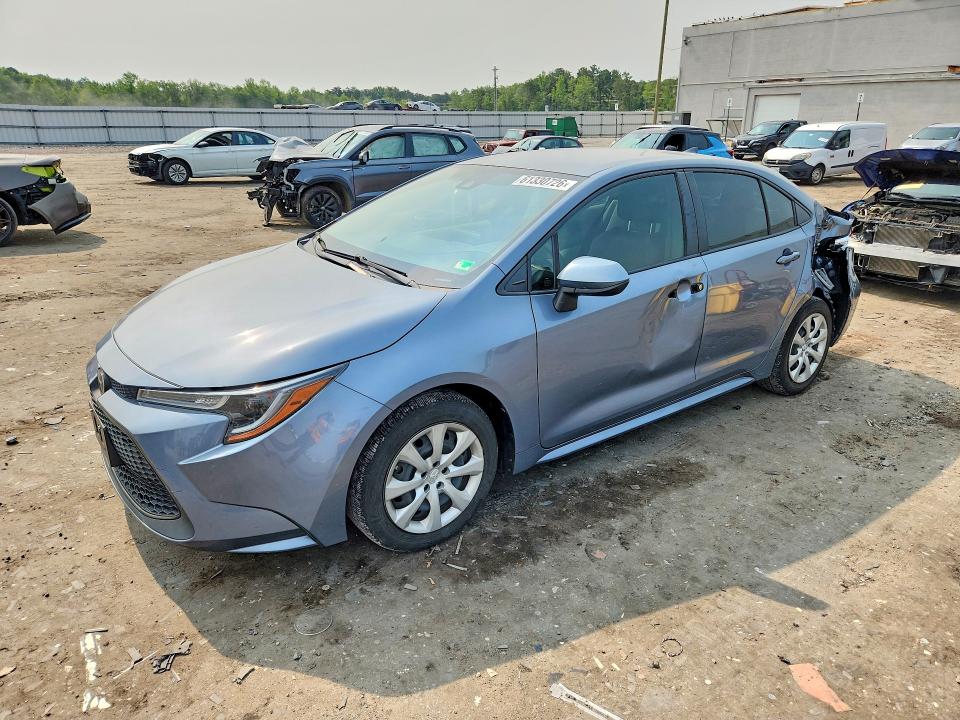 2022 Toyota Corolla VIN JTDEPMAE7NJ220224 COPART salvage auction — REAR END, Va - Cert Of Title - Salvage, sold $5,500 on 2026-07-29 (photo 1)