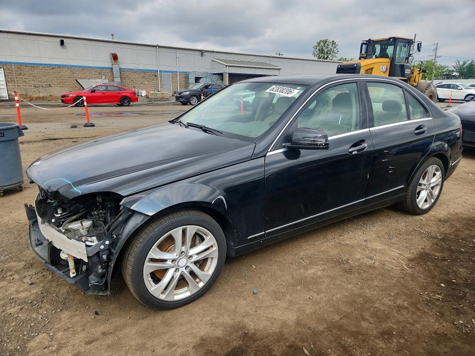 2014 Mercedes-benz C-klasse VIN WDDGF8AB6ER306401 COPART salvage auction — FRONT END, Ct - Cert Of Title-Salvage, sold $1,450 on 2026-08-07 (photo 1)