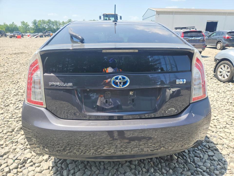 2013 Toyota Prius VIN JTDKN3DU3D1637389 COPART salvage auction — FRONT END, Nj - Cert Of Title-Salvage, sold $1,200 on 2026-07-13 (photo 6)