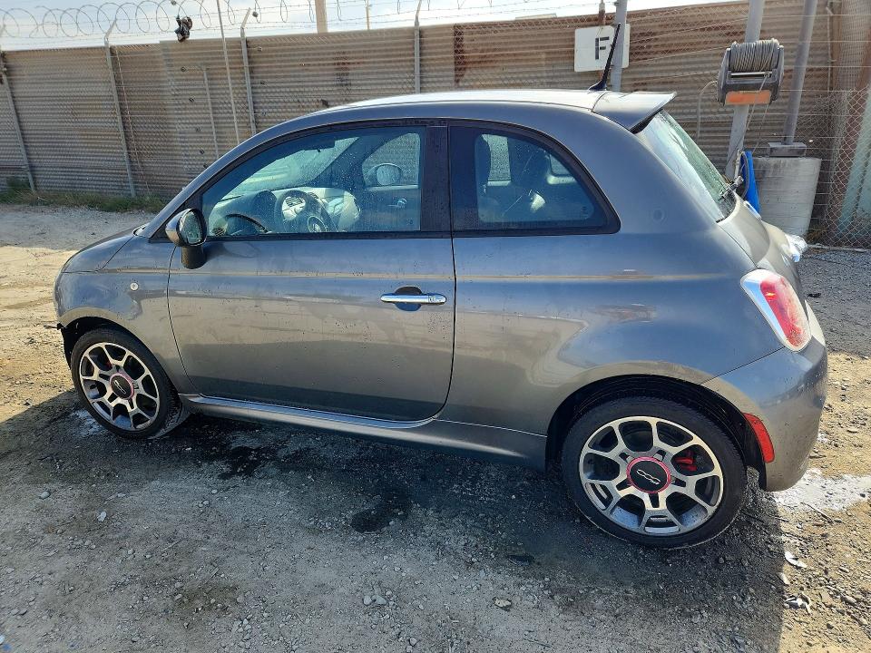 2012 Fiat 500 VIN 3C3CFFBR2CT287606 COPART salvage auction — FRONT END, Ca - Salvage Certificate, sold $450 on 2026-08-10 (photo 2)