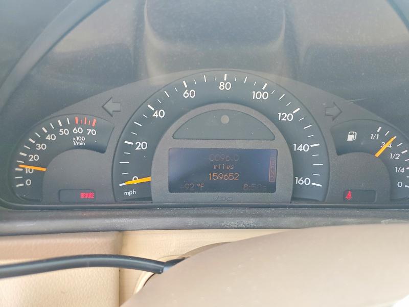 2003 Mercedes-benz C class VIN WDBRF61J23A436541 COPART salvage auction — FRONT END, Co - Salvage Title, sold $350 on 2026-07-14 (photo 9)