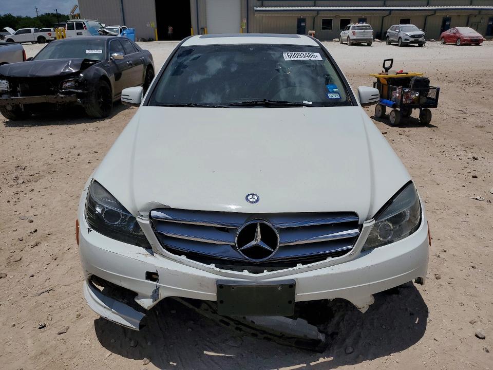 2011 Mercedes-benz C class VIN WDDGF5EB1BR182655 COPART salvage auction — FRONT END, TX - SALVAGE VEHICLE TITLE, sold $375 on 2026-08-06 (photo 5)