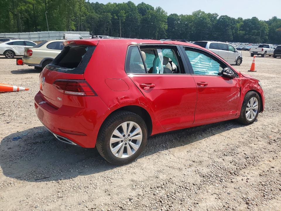 2018 Volkswagen Golf VIN 3VWG17AU5JM281004 COPART salvage auction — ALL OVER, Nc - Salvage Certificate Of Title, sold $425 on 2026-08-07 (photo 3)