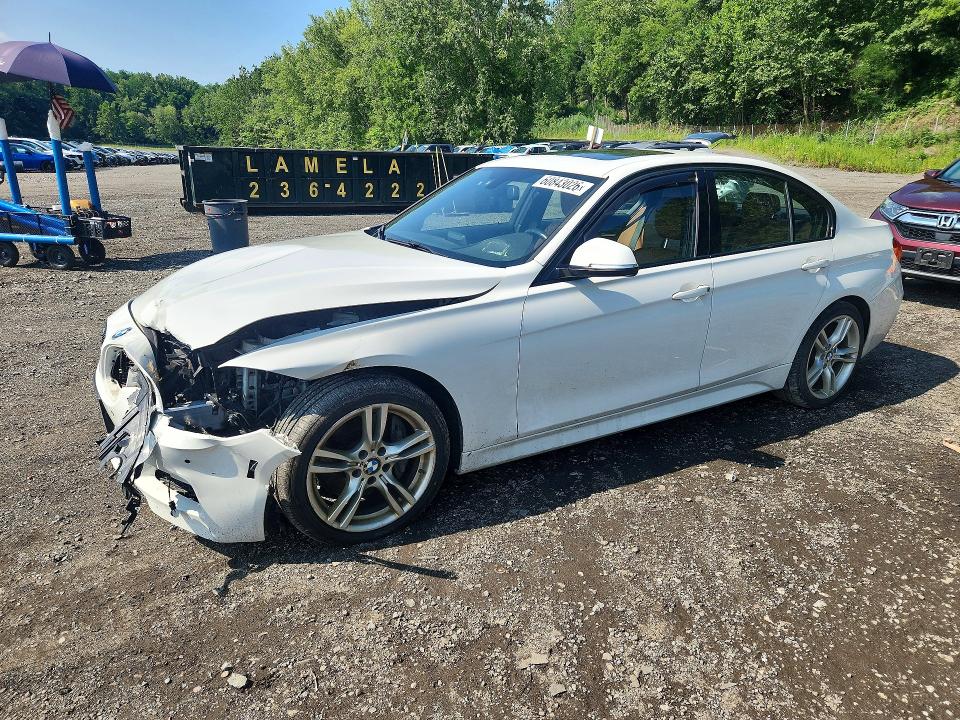 2016 BMW 3er VIN WBA8E3G53GNT76399 COPART salvage auction — FRONT END, Ny - Mv-907A Salvage Certificate, sold $1,350 on 2026-08-06 (photo 1)