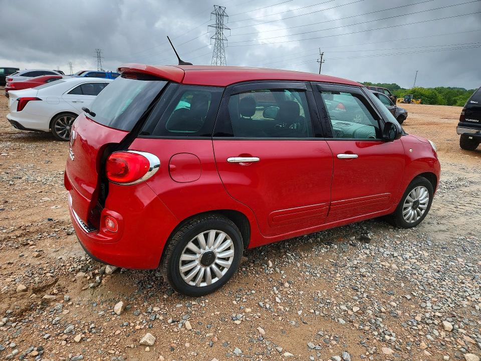 2014 Fiat 500l VIN ZFBCFABHXEZ012652 COPART salvage auction — REAR END, Nc - Salvage Certificate Of Title, sold $550 on 2026-08-17 (photo 3)