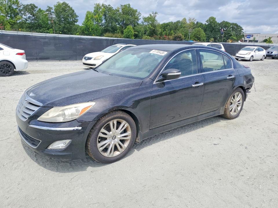 2014 Hyundai Genesis VIN KMHGC4DD4EU261928 COPART salvage auction — REAR END, SC - CERT OF TITLE-SALVAGE, sold $1,150 on 2026-07-27 (photo 1)