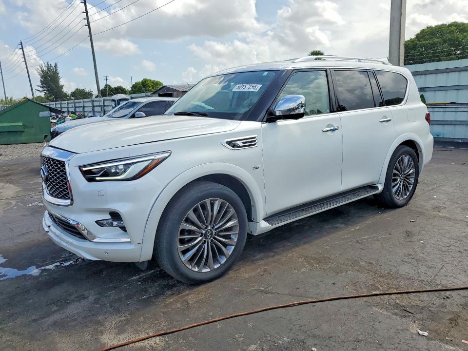2018 Infiniti Qx80 VIN JN8AZ2ND8J9840434 COPART salvage auction — FRONT END, FL - CERT OF TITLE SLVG REBUILDABLE, sold $9,200 on 2026-07-20 (photo 1)