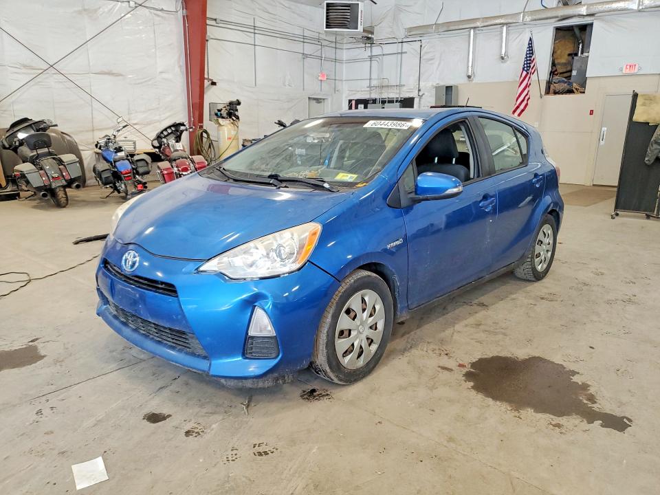 2013 Toyota Prius c VIN JTDKDTB36D1554245 COPART salvage auction — FRONT END, Vt - Certificate Of Title, sold $200 on 2026-07-20 (photo 1)