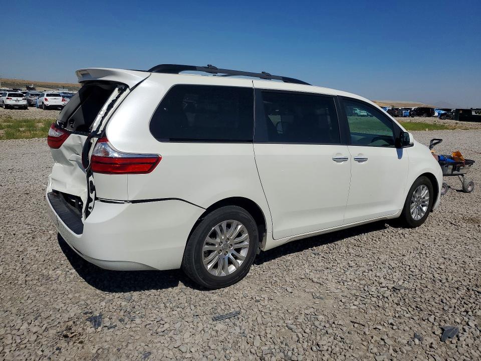 2017 Toyota Sienna VIN 5TDYZ3DC2HS889388 COPART salvage auction — REAR END, Ut - Salvage Certificate, sold $8,100 on 2026-08-21 (photo 3)