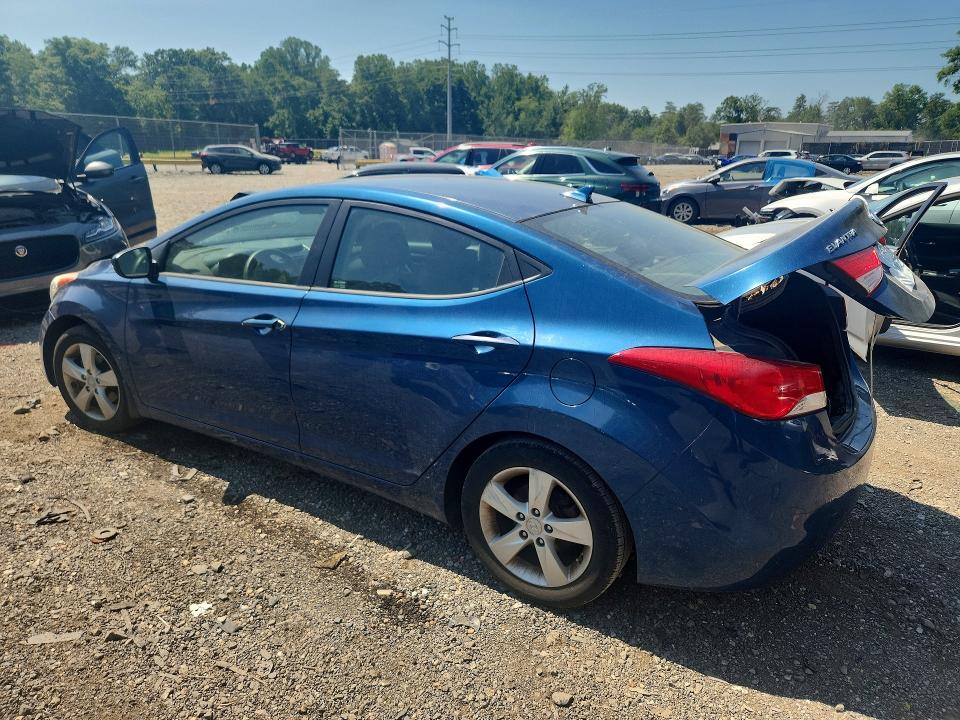 2013 Hyundai Elantra VIN KMHDH4AE4DU955485 COPART salvage auction — REAR END, MD - CERT OF SALVAGE > 75% DAMAGE (P), sold $500 on 2026-07-28 (photo 2)