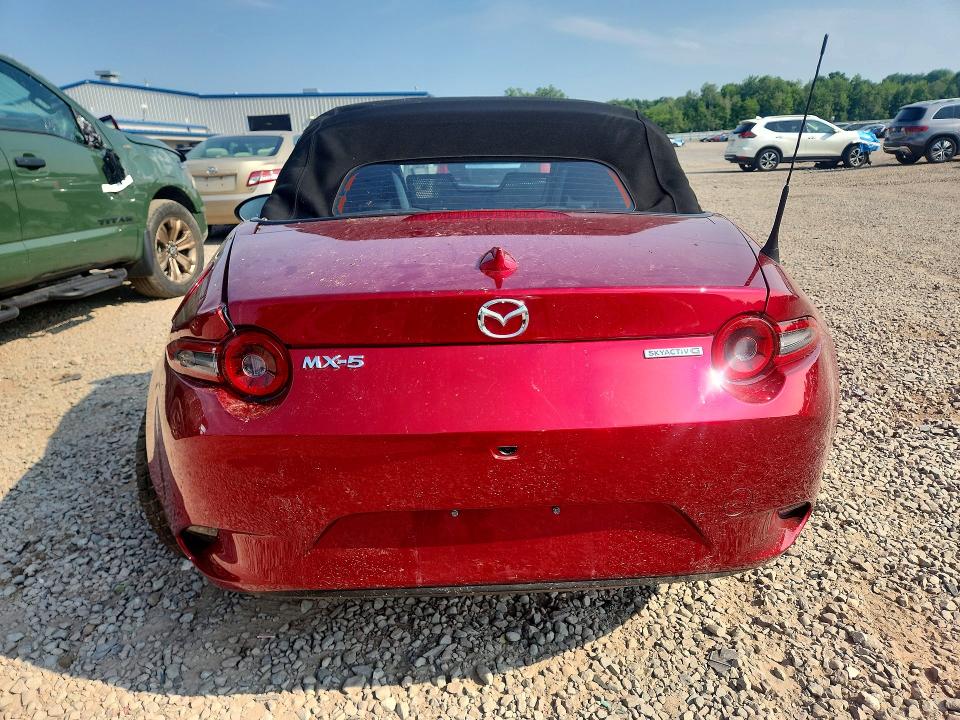 2024 Mazda Mx-5 VIN JM1NDAD73R0604730 COPART salvage auction — REAR END, Ny - Mv-907A Salvage Certificate, sold $600 on 2026-09-09 (photo 6)