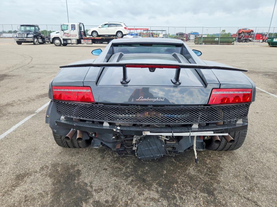 2012 Lamborghini Gallardo VIN ZHWGU5BZ5CLA11472 COPART salvage auction — REAR END, Oh - Cert Of Title-Salvage, sold $64,000 on 2026-08-05 (photo 6)