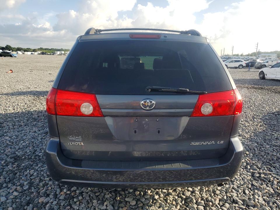 2009 Toyota Sienna VIN 5TDZK23C59S238018 COPART salvage auction — FRONT END, FL - CERT OF TITLE SLVG REBUILDABLE, sold $925 on 2026-07-31 (photo 6)