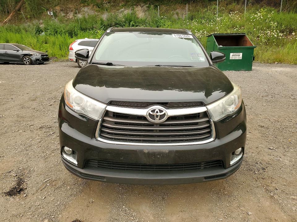 2015 Toyota Highlander VIN 5TDDKRFH2FS181976 COPART salvage auction — SIDE, Ny - Mv-907A Salvage Certificate, sold $5,200 on 2026-07-23 (photo 5)