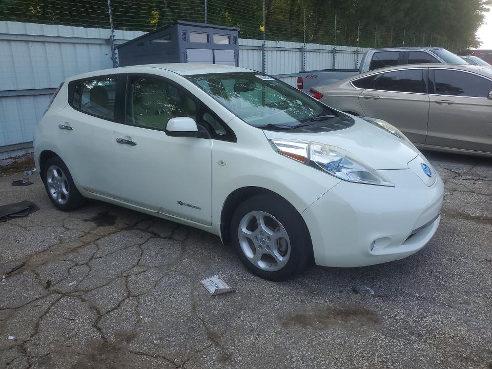 2012 Nissan Leaf VIN JN1AZ0CP8CT026015 COPART salvage auction — FRONT END, Ga - Certificate Of Title, sold $2,700 on 2026-07-31 (photo 4)