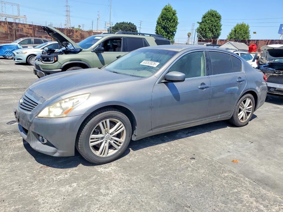2012 Infiniti G VIN JN1DV6AP1CM811484 COPART salvage auction — REAR END, Ca - Dis/Dlr/Exp App For Dup Clean, sold $925 on 2026-07-29 (photo 1)