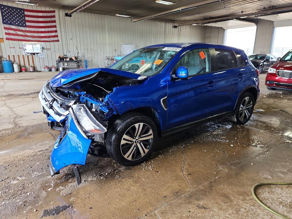 2025 Mitsubishi Outlander sport VIN JA4ARUAUXSU011807 COPART salvage auction — FRONT END, MN - CERT OF TITLE-SALVAGE (P), sold $4,100 on 2026-07-13 (photo 1)