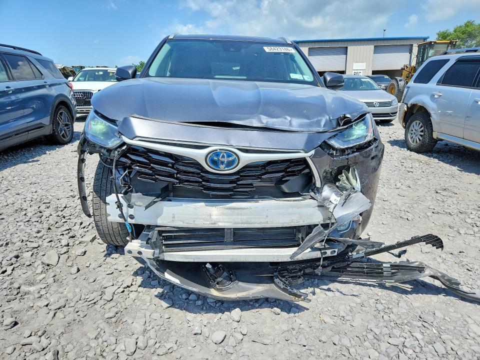 2022 Toyota Highlander VIN 5TDGBRCH5NS537756 COPART salvage auction — FRONT END, Pa - Certificate Of Salvage, sold $12,400 on 2026-07-15 (photo 5)