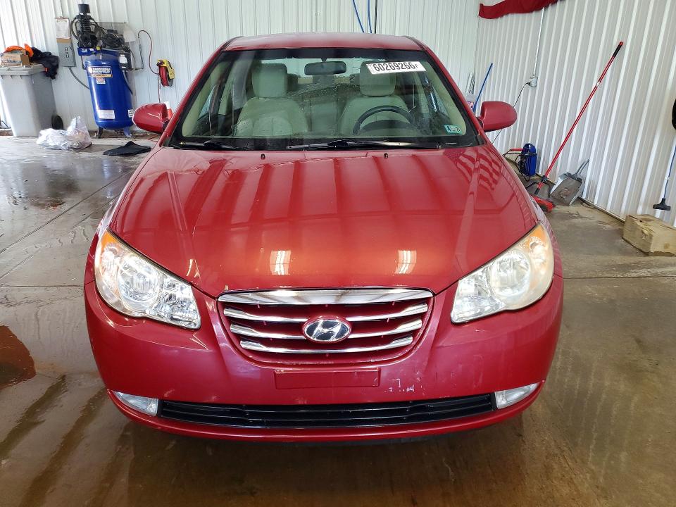 2010 Hyundai Elantra VIN KMHDU4AD2AU161793 COPART salvage auction — REAR END, PA - CERTIFICATE OF SALVAGE, sold $925 on 2026-07-15 (photo 5)
