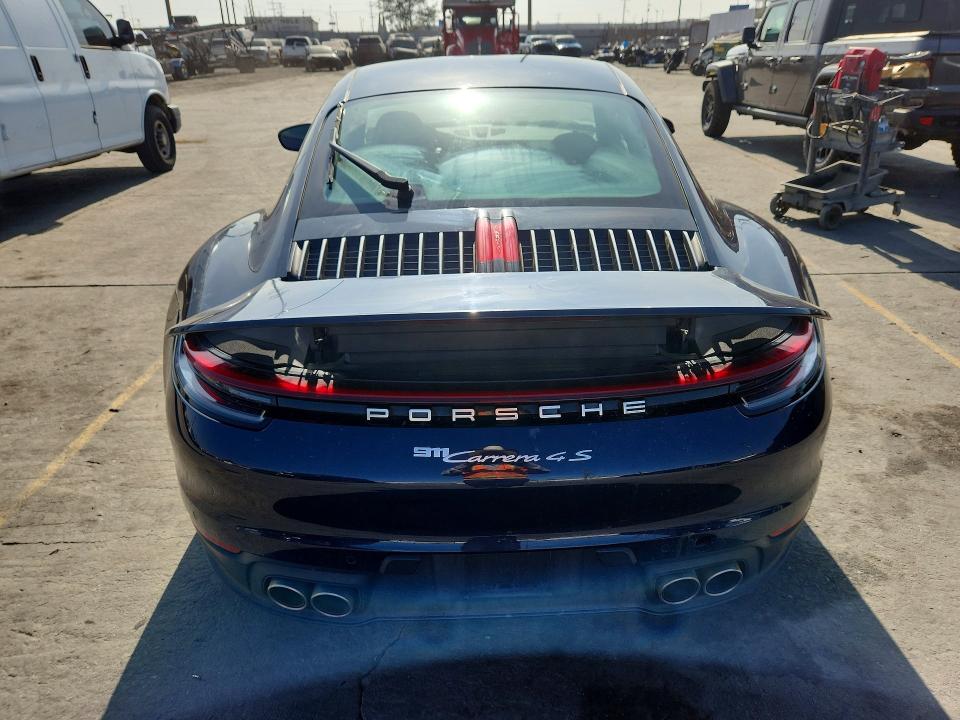 2020 Porsche 911 VIN WP0AB2A9XLS227616 COPART salvage auction — FRONT END, Ny - Mv-907A Salvage Certificate, sold $45,500 on 2026-08-03 (photo 6)