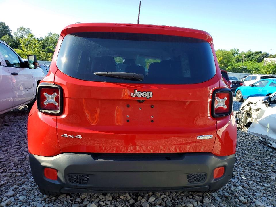 2017 Jeep Renegade VIN ZACCJBBB3HPF29548 COPART salvage auction — SIDE, Ky - Cert Of Title-Salvage, sold $1,700 on 2026-08-21 (photo 6)