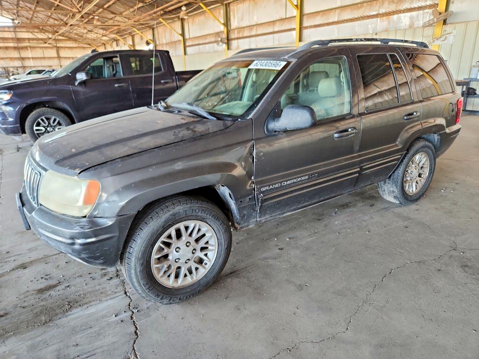 2002 Jeep Grand cherokee VIN 1J4GW58N82C128489 COPART salvage auction — FRONT END, Az - Certificate Of Title, sold $500 on 2026-07-29 (photo 1)
