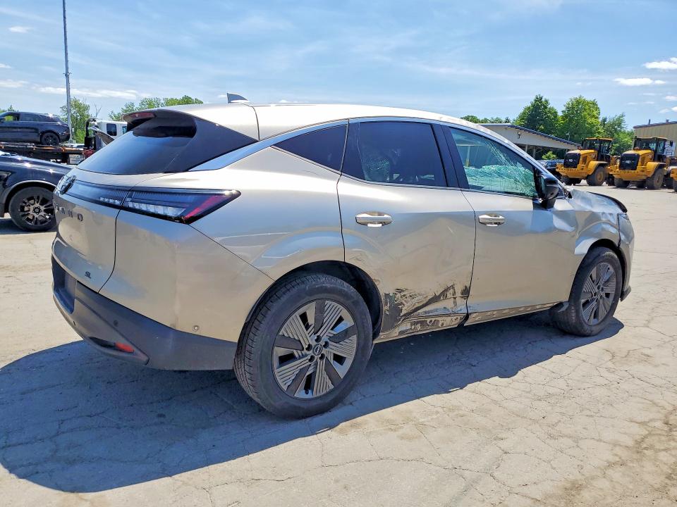 2025 Nissan Murano VIN 5N1AZ3CS0SC114991 COPART salvage auction — FRONT END, MI - CERTIFICATE OF TITLE (P), sold $7,800 on 2026-08-18 (photo 3)