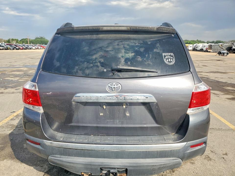 2013 Toyota Highlander VIN 5TDYK3EH3DS102991 COPART salvage auction — FRONT END, Id - Certificate Of Title, sold $2,200 on 2026-07-26 (photo 6)