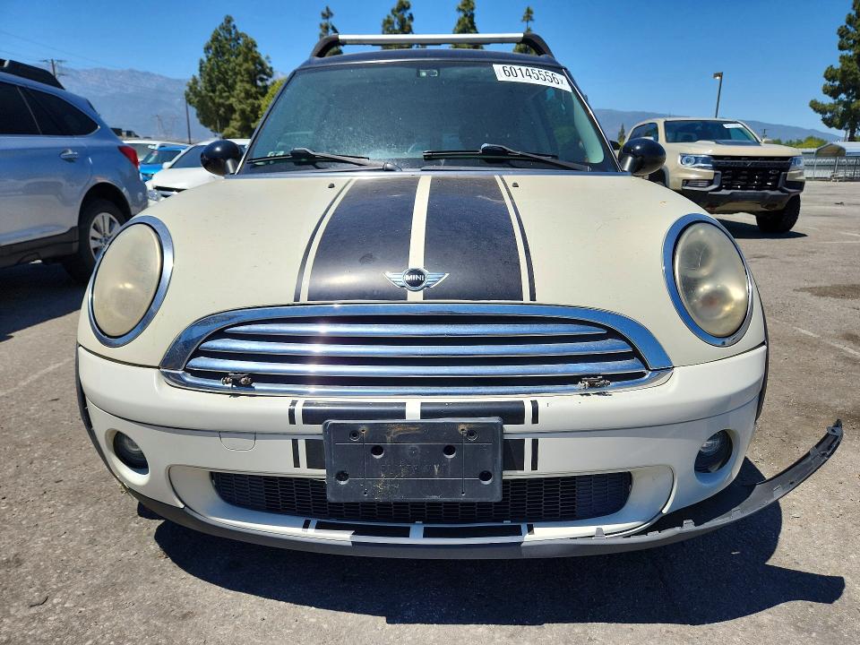 2009 Mini Cooper clubman VIN WMWML33569TX33163 COPART salvage auction — FRONT END, Ca - Dis/Dlr/Exp Only Clean Title, sold $250 on 2026-07-14 (photo 5)