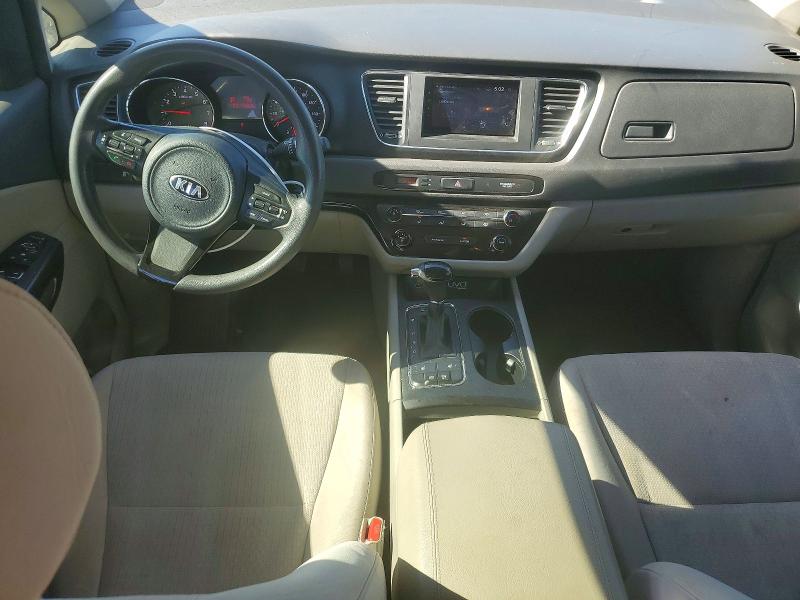 2016 Kia SEDONA VIN KNDMB5C13G6165593 COPART salvage auction — FRONT END, Ca - Salvage Certificate, sold $15 on 2026-07-21 (photo 8)