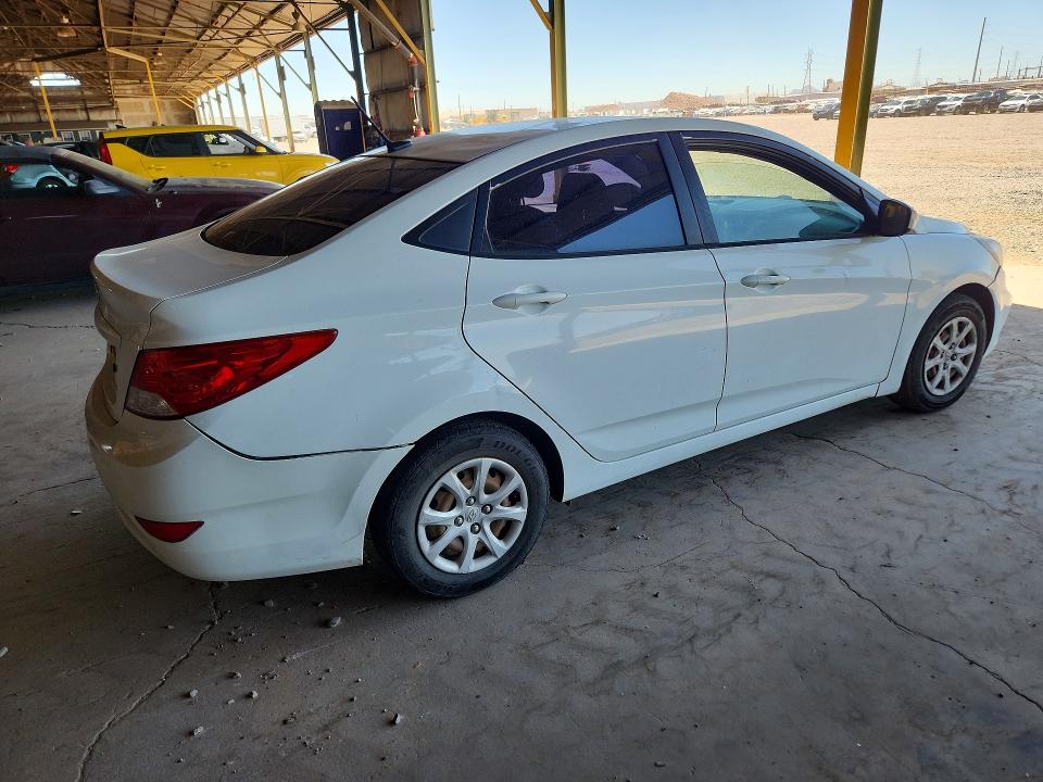 2013 Hyundai Accent VIN KMHCT4AE8DU480823 COPART salvage auction — ALL OVER, Az - Cert Of Title - Salvage, sold $175 on 2026-07-13 (photo 3)