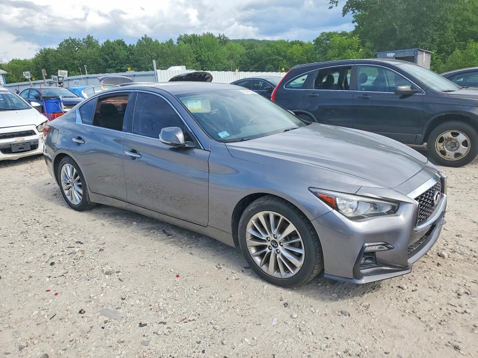 2019 Infiniti Q50 VIN JN1EV7AR1KM559553 COPART salvage auction — SIDE, Ma - Cert Of Title-Slvg Repair Thft, sold $2,250 on 2026-07-22 (photo 4)