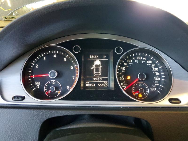 2016 Volkswagen Passat cc VIN WVWBN7AN5GE514887 COPART salvage auction — REAR END, Mn - Cert Of Title-Salvage, sold $1,550 on 2026-07-23 (photo 9)