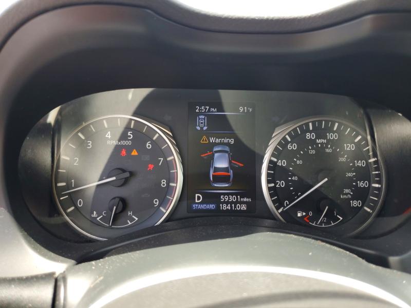 2021 Infiniti Q50 VIN JN1EV7BP7MM700772 COPART salvage auction — REAR END, Salvage Title, sold $7,300 on 2026-08-21 (photo 9)