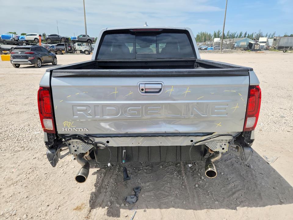 2026 Honda Ridgeline VIN 5FPYK3F58TB020821 COPART salvage auction — REAR END, Fl - Certificate Of Title (P), sold $25,750 on 2026-07-22 (photo 6)
