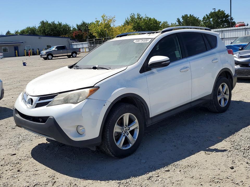 2015 Toyota Rav4 VIN JTMRFREV1FJ018430 COPART salvage auction — FRONT END, Ca - Salvage Certificate, sold $3,550 on 2026-07-28 (photo 1)