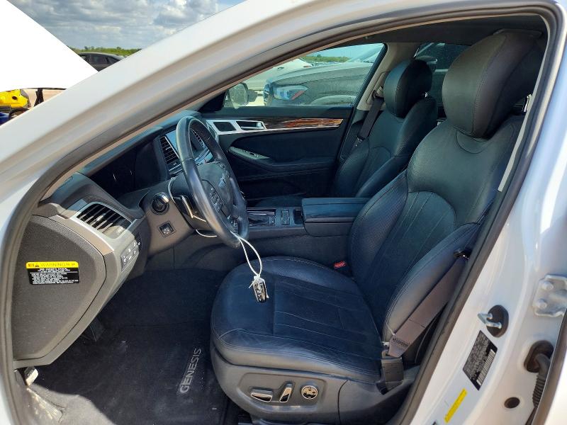 2016 Hyundai Genesis VIN KMHGN4JE1GU126772 COPART salvage auction — FRONT END, Tx - Salvage Vehicle Title, sold $1,000 on 2026-07-30 (photo 7)
