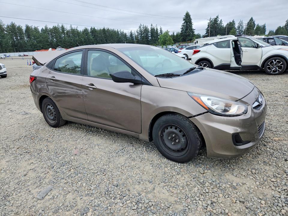 2014 Hyundai Accent VIN KMHCT4AE5EU708195 COPART salvage auction — REAR END, Wa - Bill Of Sale, sold $525 on 2026-07-07 (photo 4)
